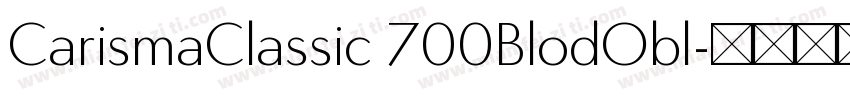 CarismaClassic 700BlodObl字体转换